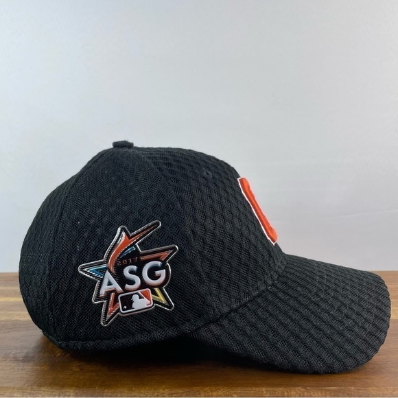 Cleveland Indians Cap Snap Back Embroidered Logo Tropical Hat 2017 ASG Honeycomb - Picture 2 of 7